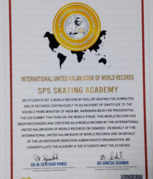 World Record by Roller Skating